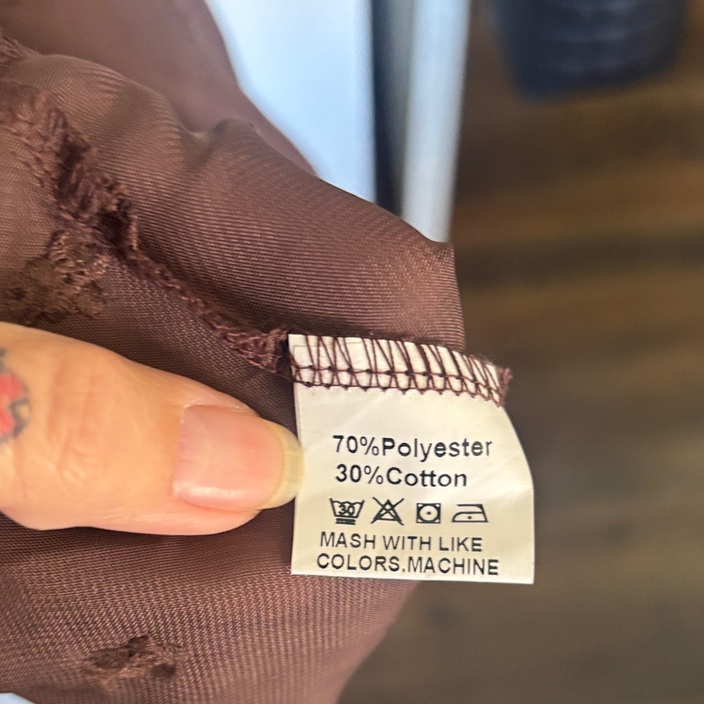 Brown Overalls dress - this was worn once - Picture 10 of 11